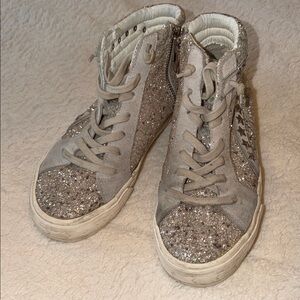 Vintage Havana Haley High-top Glitter Sneakers in Grey